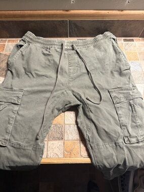 PacSun Olive Green Cargo Jogger Pants